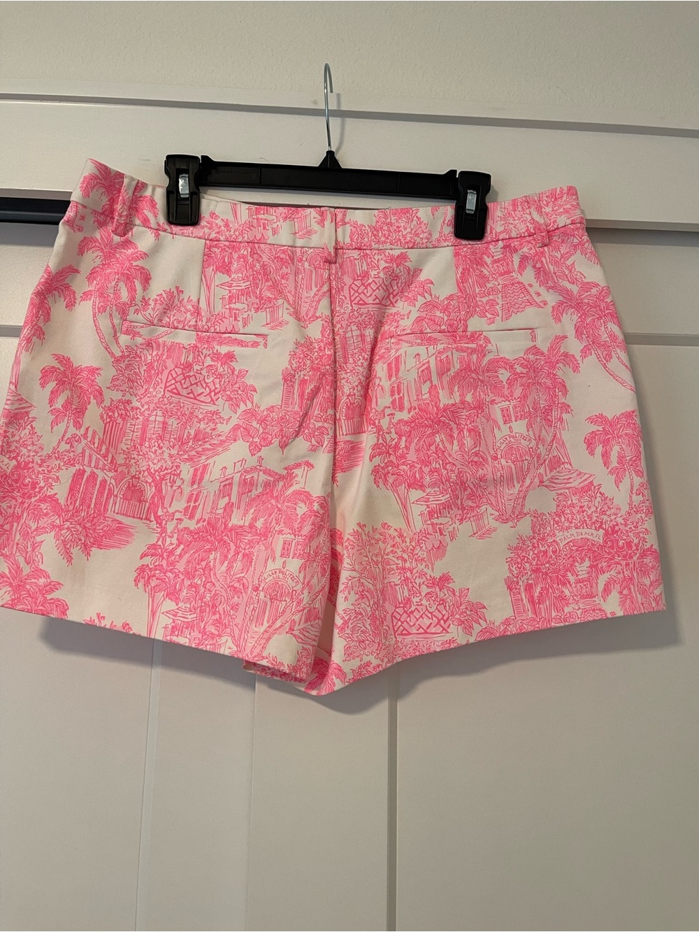Lilly Pulitzer Pink Toile-Print Shorts - Picture 2 of 4